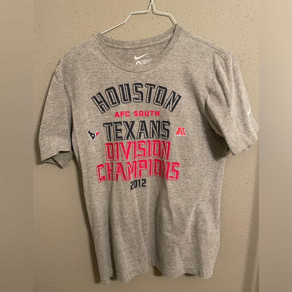Nike Houston Texans Division Champions. 2012 AFC south. Men’s size Medium.